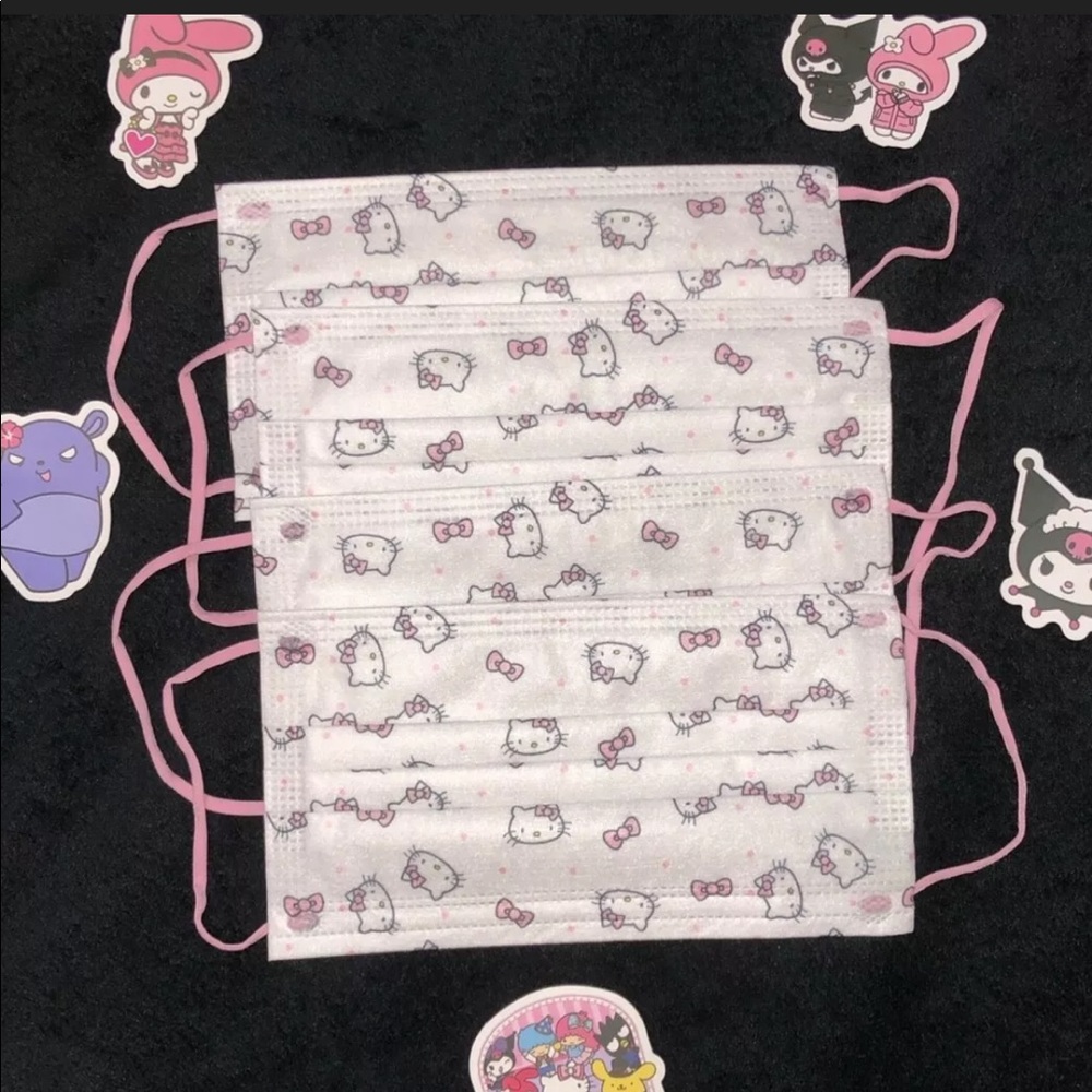 White Hello Kitty Mask Adults